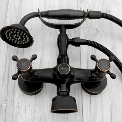 Rea Robinet de baignoire Retro Old Black