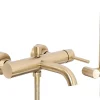 Robinet De Baignoire|Rea Robinet De Baignoire Lungo Brush Gold