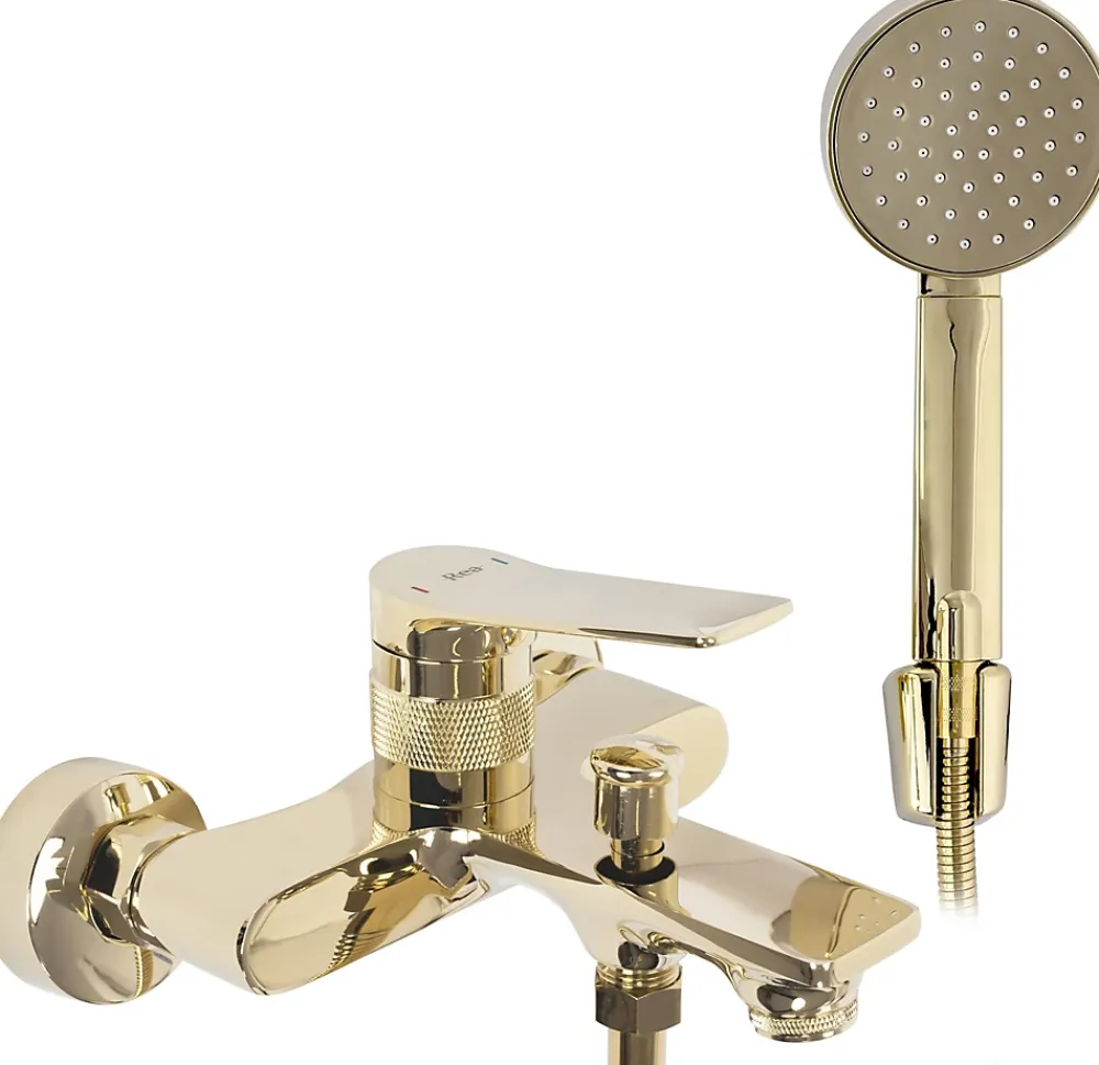 Robinet De Baignoire|Rea Robinet De Baignoire Js-634903G Viral Gold