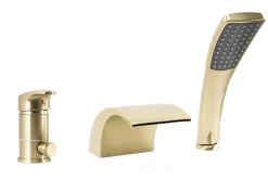 Robinet De Baignoire|Rea Robinet De Baignoire Riven Brush Gold