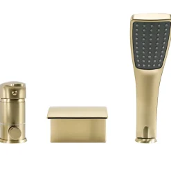 Robinet De Baignoire|Rea Robinet De Baignoire Riven Brush Gold