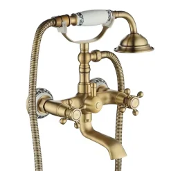 Robinet De Baignoire|Rea Robinet de baignoire Rustico Antique Gold