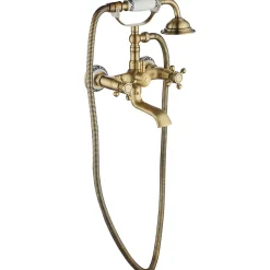Robinet De Baignoire|Rea Robinet de baignoire Rustico Antique Gold