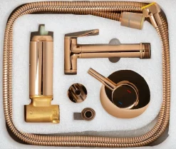 Rea Robinet de bidet encastré Lungo loop rose gold