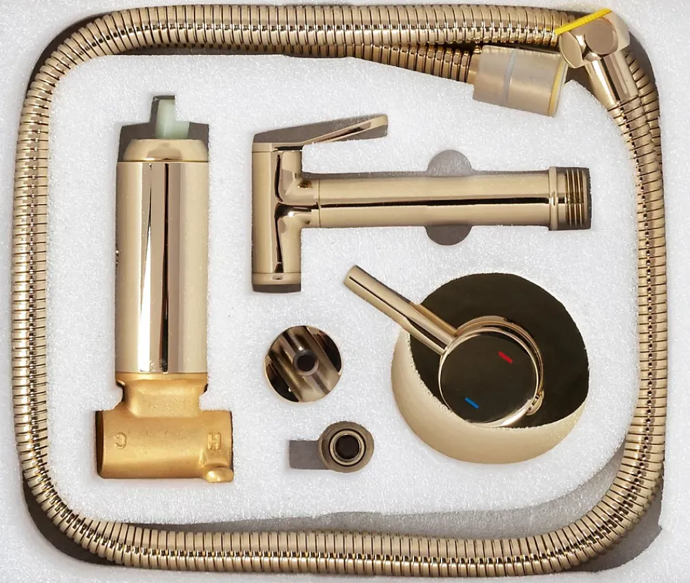 Rea Robinet de bidet encastré Lungo loop gold