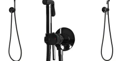 Rea Robinet de bidet encastré Lungo loop black metallic