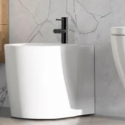 Kibath Robinet de bidet monocommande ZUNI, finition noir mat, en laiton