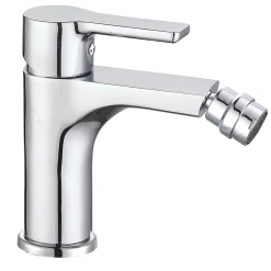 Robinet De Bidet|Kibath Robinet de bidet monocommande PIN avec finition chromée brillante en laiton