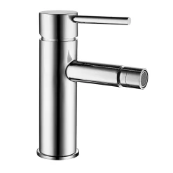 Kibath Robinet de bidet monocommande ZUNI avec finition chromée brillante en laiton