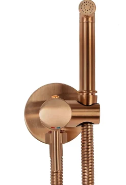 Rea Robinet De Bidet Loop Lungo Brush Copper