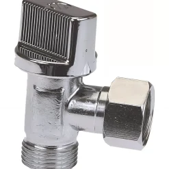 Chasse D'Eau|Raccords Dumont Robinet de chasse d'eau équerre standard 3/8" pour WC chasse d'eau equerre 1/4 de tour de 3/8" (12x17) chrome