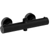 Kibath Robinet de colonne de douche thermostatique avec finition NOIR mat en laiton