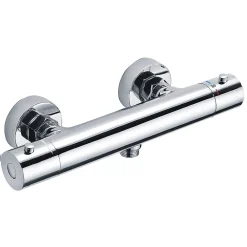 Kibath Robinet de douche avec leviers thermostatiques en laiton, PAR, finition chrome poli, en laiton
