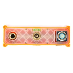 Kibath Robinet de douche encastré, levier unique monté au plafond, carré, finition chrome poli, en laiton