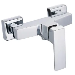 Robinet De Douche|Kibath Robinet de douche monocommande VERCO avec finition chromée brillante en laiton