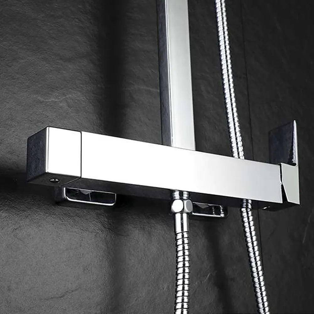Colonne De Douche Mécanique|Kibath Robinet de douche monocommande rond CHE avec finition chromée brillante en laiton
