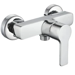 Kibath Robinet de douche monocommande PIN avec finition chromée brillante en laiton