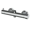 Colonne De Douche Mécanique|Kibath Robinet de douche monocommande TOR avec finition chromée brillante en laiton