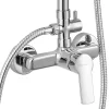 Colonne De Douche Encastrable|Kibath Robinet de douche monocommande SIX avec finition chromée brillante en laiton