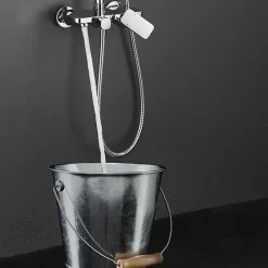 Kibath Robinet de douche monocommande DUA avec finition chromée brillante en laiton