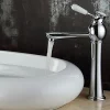 Robinet Lave-Mains|Kroos Robinet de lavabo à poignée unique, finition en chrome