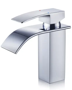 Cecipa Max Robinet de Lavabo Cascade, Mitigeur de Lavabo, Robinet de Salle de Bain, Lave-mains Monocommande