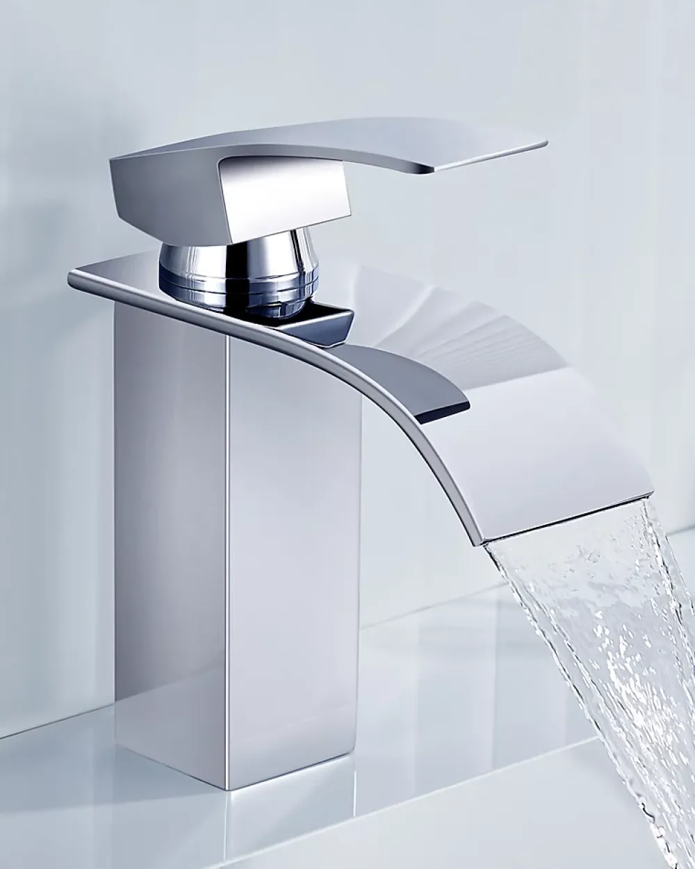 Cecipa Max Robinet de Lavabo Cascade, Mitigeur de Lavabo, Robinet de Salle de Bain, Lave-mains Monocommande