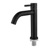 Robinet Lave-Mains|Deko Robinet de lavabo en acier inoxydable noir mat, robinet d'eau froide simple (froid uniquement)