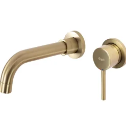 Rea Robinet de lavabo encastré Lungo long gold brush + box