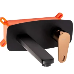 Rea Robinet de lavabo encastré Mild black rose-gold + box