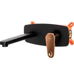 Rea Robinet de lavabo encastré Mild black rose-gold + box