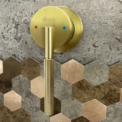 Robinet Lave-Mains|Rea Robinet De Lavabo Encastré Argon Js-622704-1Bg Brush Gold