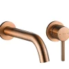 Robinet Lave-Mains|Rea Robinet de lavabo encastré Lungo brushed copper + box