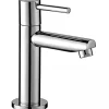 Sanindusa Robinet de lavabo ou lave-mains 1 eau (eau chaude ou eau froide) Simple 30 chromé