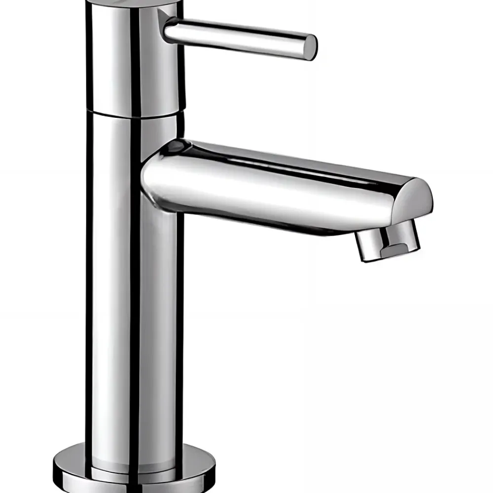 Sanindusa Robinet de lavabo ou lave-mains 1 eau (eau chaude ou eau froide) Simple 30 chromé