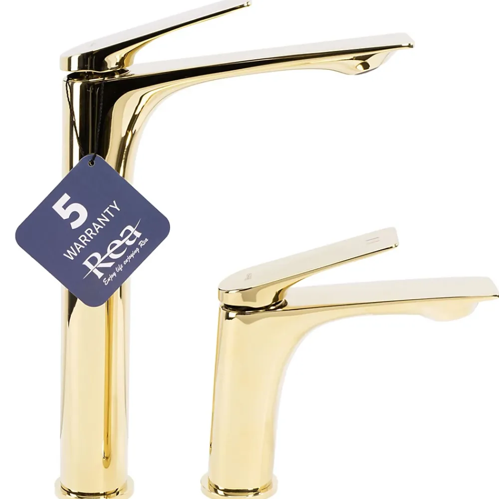 Robinet Lave-Mains|Rea Robinet de lavabo Avalon gold high