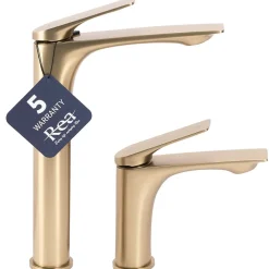 Robinet Lave-Mains|Rea Robinet de lavabo Avalon brushed gold low