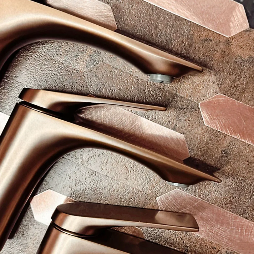 Rea Robinet De Lavabo Avalon High Brush Copper