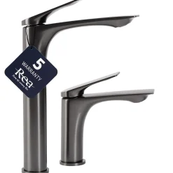 Rea Robinet de lavabo Avalon titanium low
