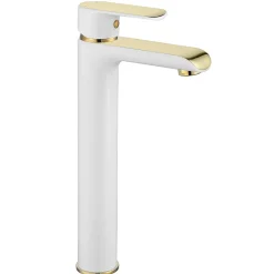 Robinet Lave-Mains|Rea Robinet de lavabo Bloom white gold high