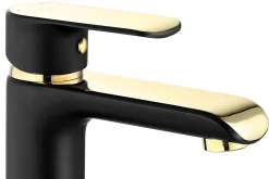 Robinet Lave-Mains|Rea Robinet de lavabo Bloom black gold high