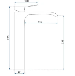 Robinet Lave-Mains|Rea Robinet De Lavabo Dart High Chrome