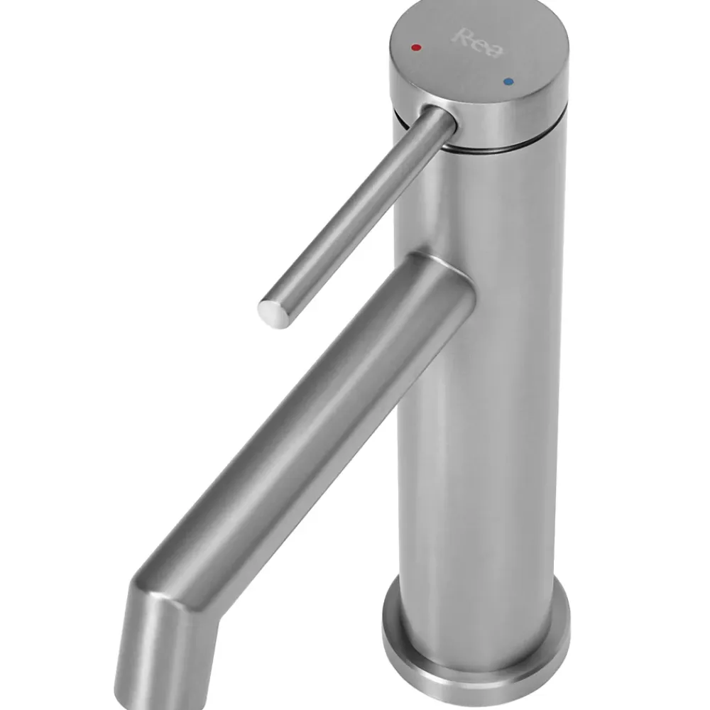 Robinet Lave-Mains|Rea Robinet de lavabo Foss nickel brush low