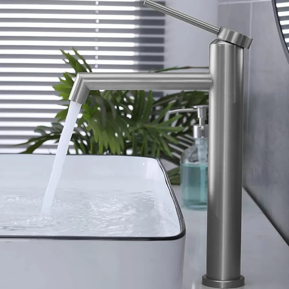 Robinet Lave-Mains|Rea Robinet de lavabo Foss nickel brush high