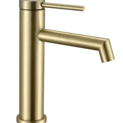 Robinet Lave-Mains|Rea Robinet De Lavabo Js-B310Bg Foss Low Brush Gold