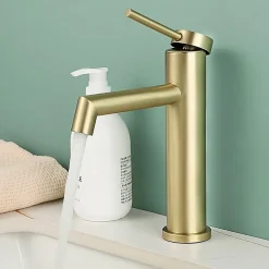 Robinet Lave-Mains|Rea Robinet De Lavabo Js-B310Bg Foss Low Brush Gold