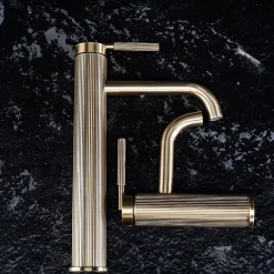 Robinet Lave-Mains|Rea Robinet De Lavabo Js-B348-1Bg Argon High Brush Gold
