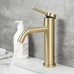 Robinet Lave-Mains|Rea Robinet De Lavabo Js-B311Bg Clif Low Brush Gold