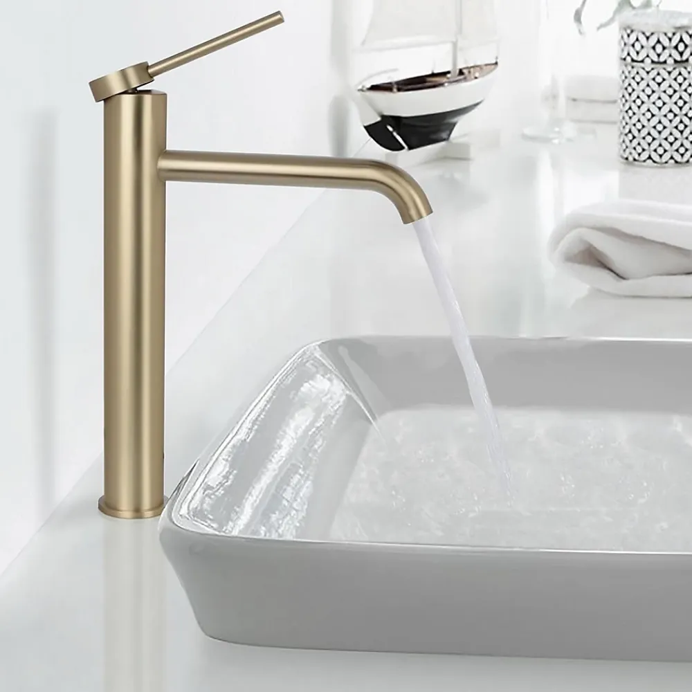 Robinet Lave-Mains|Rea Robinet De Lavabo Js-B311-1Bg Clif High Brush Gold