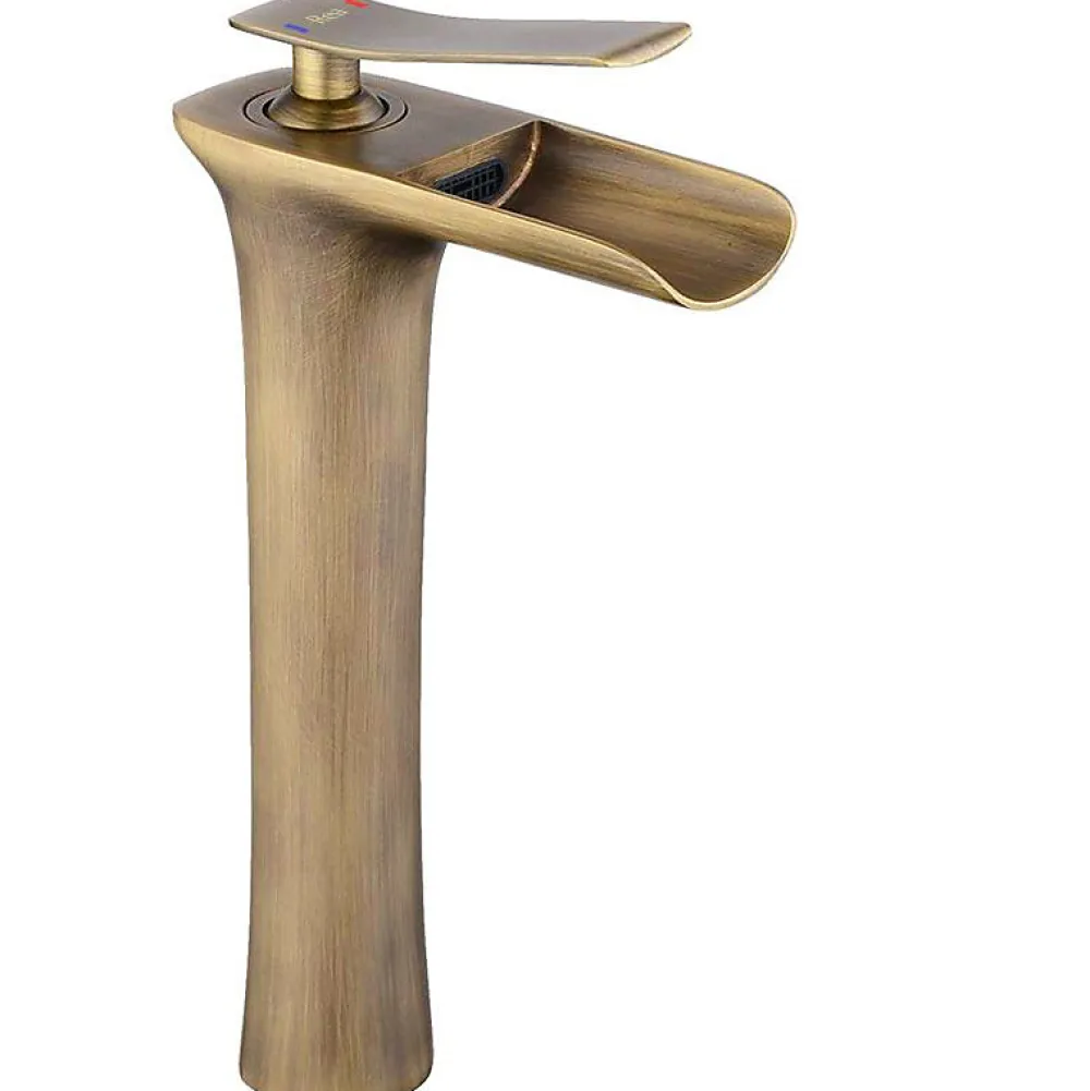 Rea Robinet de lavabo Laguna antique brush gold high